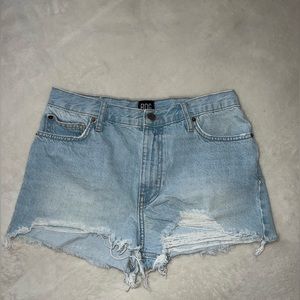 BDG High Rise Girlfriend Jean Shorts